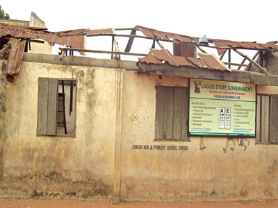 Oshodi primary school in tatters